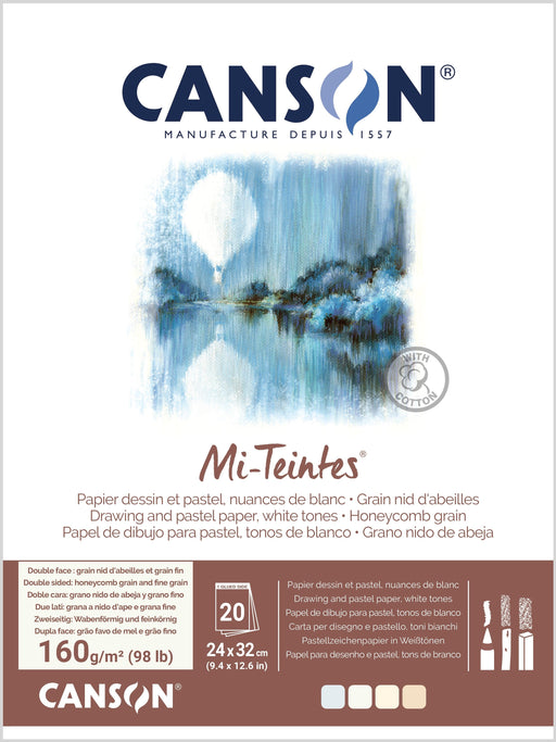 Mi-Teintes® 160gsm Pads White Collection - The Sydney Art Store