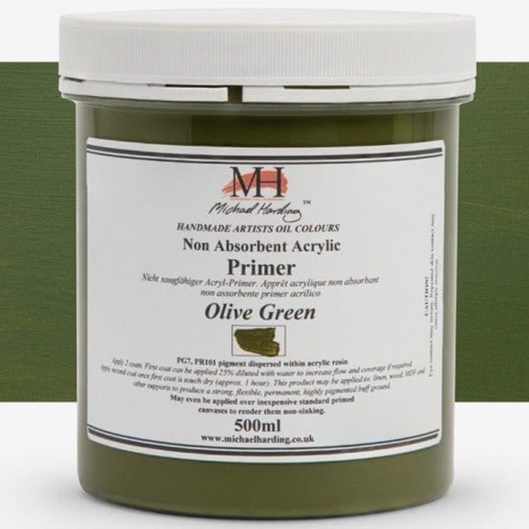 MICHAEL HARDING GROUNDS MICHAEL HARDING Michael Harding Olive Green Non Absorbent Acrylic Primer