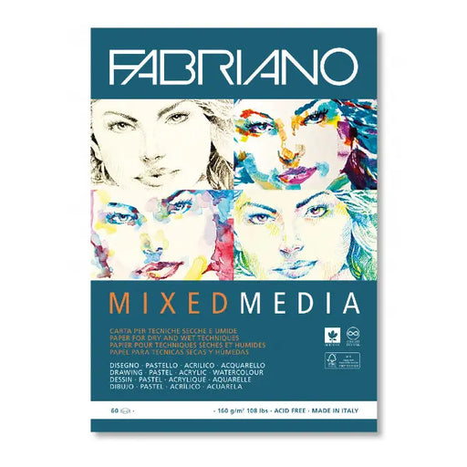 NEW NEW Mixed Media Pad 160Gsm A4 60 Sheets