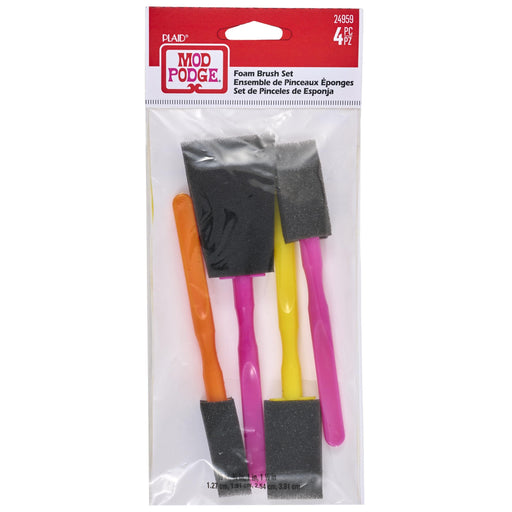 MOD PODGE NEW Mod Podge Foam Brush Set 4 Pc. 24959