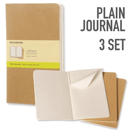 MOLESKINE Moleskine Plain Journals Set of 3 (80pages)