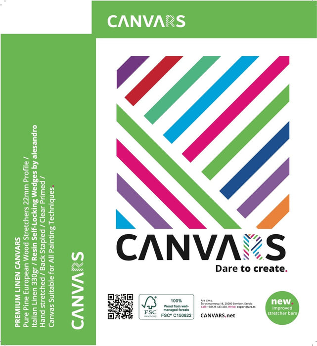 CANVARS CANVAR NEW Canvars Italian LINEN 22mm Depth