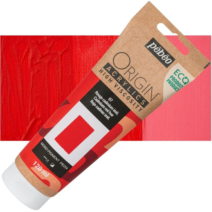 PEBEO ORIGIN ACRYLICS NEW PEBEO ORIGIN ACR 120ML CADMIUM RED HUE