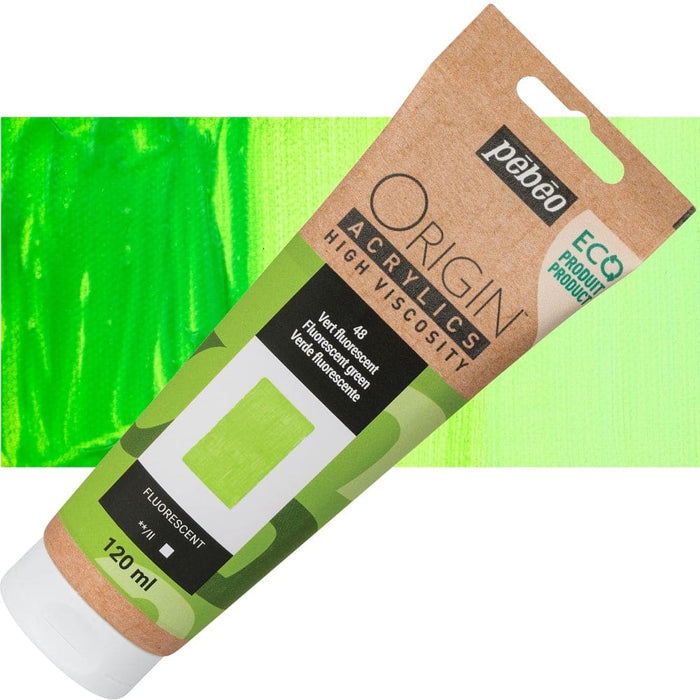 PEBEO ORIGIN ACRYLICS NEW PEBEO ORIGIN ACR 120ML FLUORESCENT GREEN