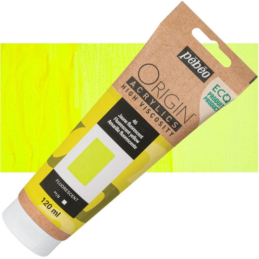 PEBEO ORIGIN ACRYLICS NEW PEBEO ORIGIN ACR 120ML FLUORESCENT YELLOW