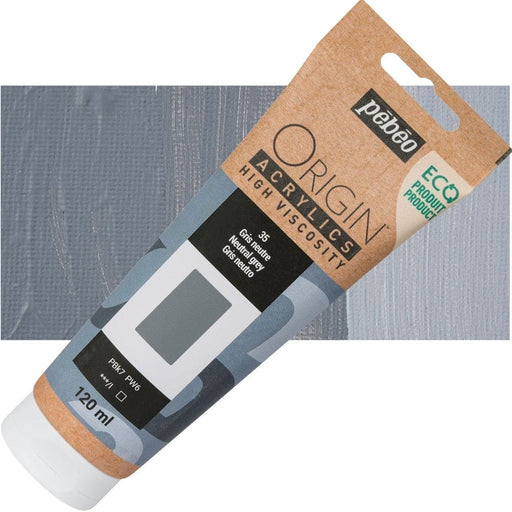 PEBEO ORIGIN ACRYLICS NEW PEBEO ORIGIN ACR 120ML NEUTRAL GRAY