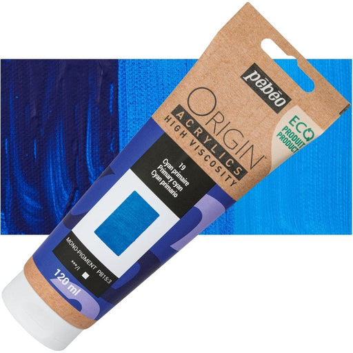PEBEO ORIGIN ACRYLICS NEW PEBEO ORIGIN ACR 120ML PRIMARY CYAN