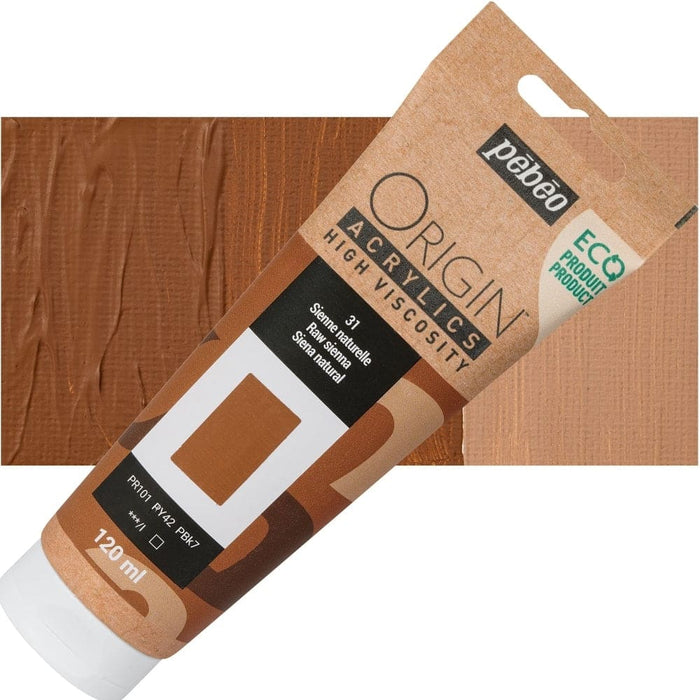 PEBEO ORIGIN ACRYLICS NEW PEBEO ORIGIN ACR 120ML RAW SIENNA