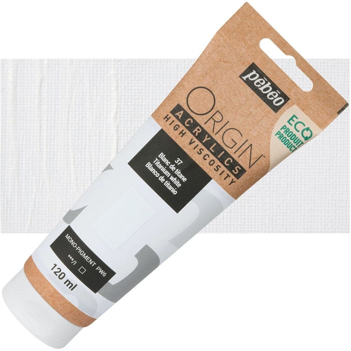 PEBEO ORIGIN ACRYLICS NEW PEBEO ORIGIN ACR 120ML TITANIUM WHITE