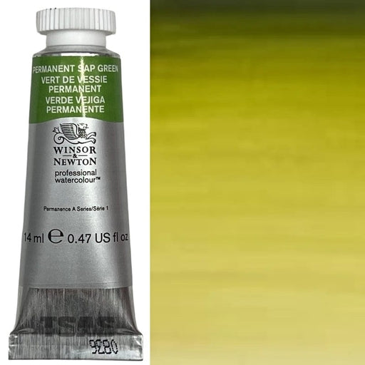 WINSOR & NEWTON WATERCOLOURS WINSOR & NEWTON WATERCOLOURS Permanent Sap Green 14ml W&N Watercolour