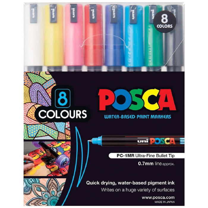 POSCA POSCA Posca PC-1MR - Assorted Colours Set 8 Posca Sets