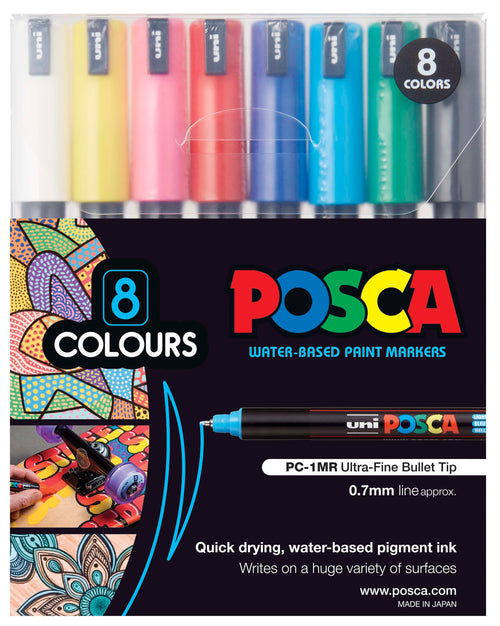 Posca PC-1MR - Assorted Colours Set 8