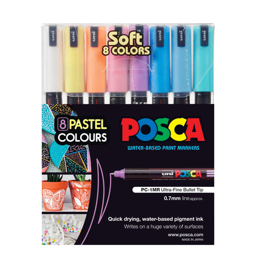 Posca PC-1MR - Pastel Set 8
