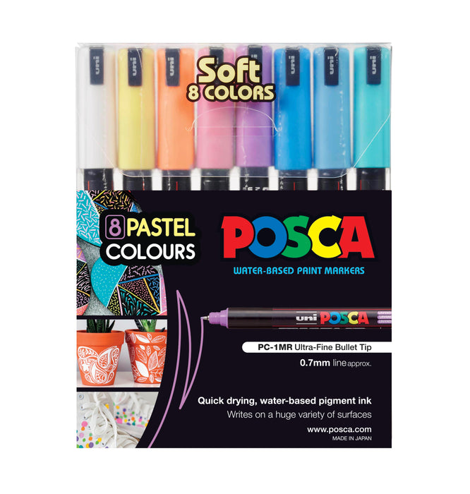 POSCA POSCA Posca PC-1MR - Pastel Set 8 Posca Sets