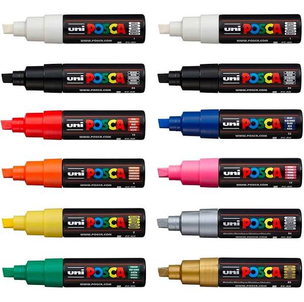 POSCA POSCA Posca PC-8K - Assorted Colours Set 12 Posca Sets