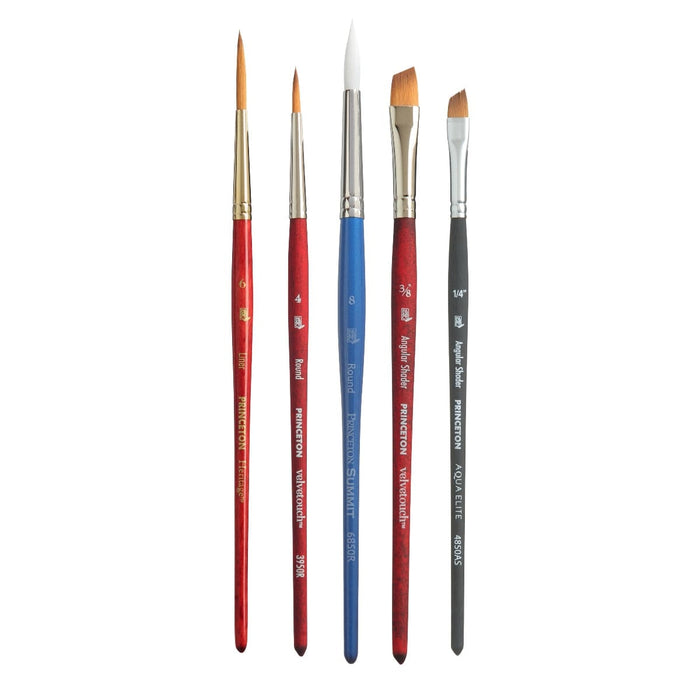 PRINCETON PRINCETON Princeton Aspen 6500 Lettering Brush 5pc Set *NEW*