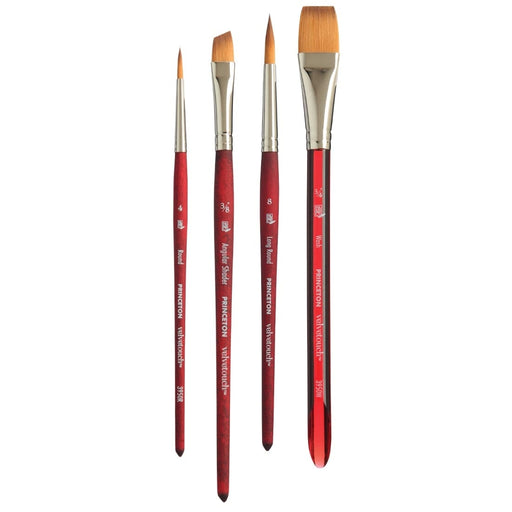 PRINCETON PRINCETON Velvetouch SYN LH Professional 4PC Set Princeton Velvetouch 3950 Professional 4PC Set