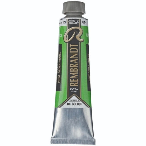 REMBRANDT OILS REMBRANDT Rembrandt Oil 40ml - 614 - Permanent Green Medium S3