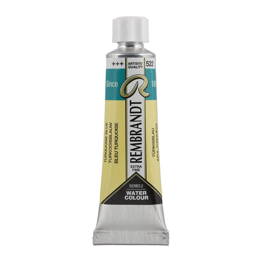 REMBRANDT WATERCOLOURS REMBRANDT WATERCOLOURS Rembrandt Watercolour 10ml - 522 - Turquoise Blue