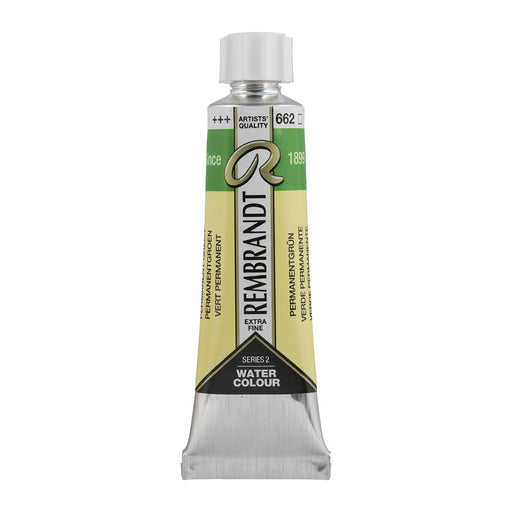 REMBRANDT WATERCOLOURS REMBRANDT WATERCOLOURS Rembrandt Watercolour 10ml - 662 - Permanent Green