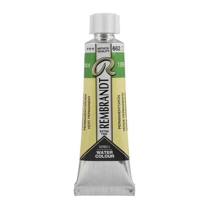 REMBRANDT WATERCOLOURS REMBRANDT WATERCOLOURS Rembrandt Watercolour 10ml - 662 - Permanent Green