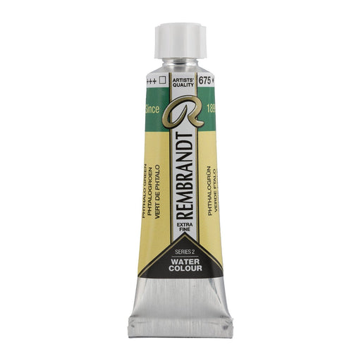 REMBRANDT WATERCOLOURS REMBRANDT WATERCOLOURS Rembrandt Watercolour 10ml - 675 - Phthalo Green