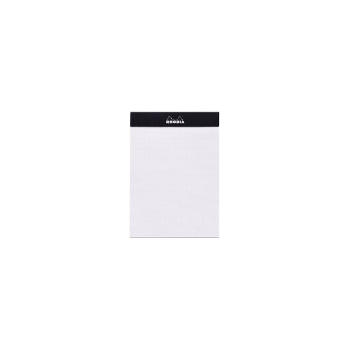 RHODIA Notepad Rhodia No. 12 Top Stapled Notepad Pocket Dot Grid Black