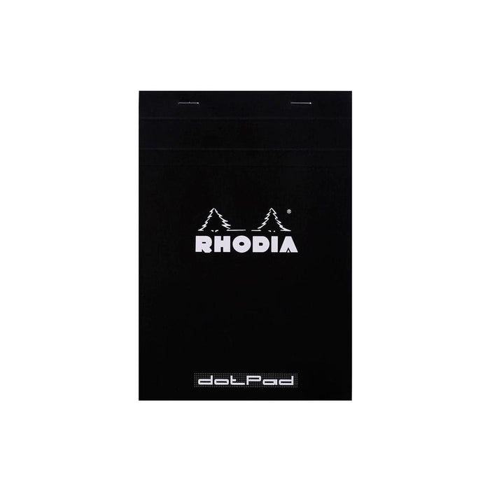 RHODIA Notepad Rhodia No. 16 Top Stapled Notepad A5 Dot Grid Black