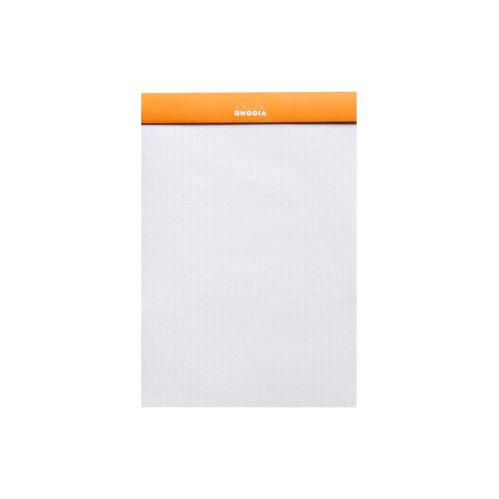 RHODIA Notepad Rhodia No. 16 Top Stapled Notepad A5 Dot Grid Orange