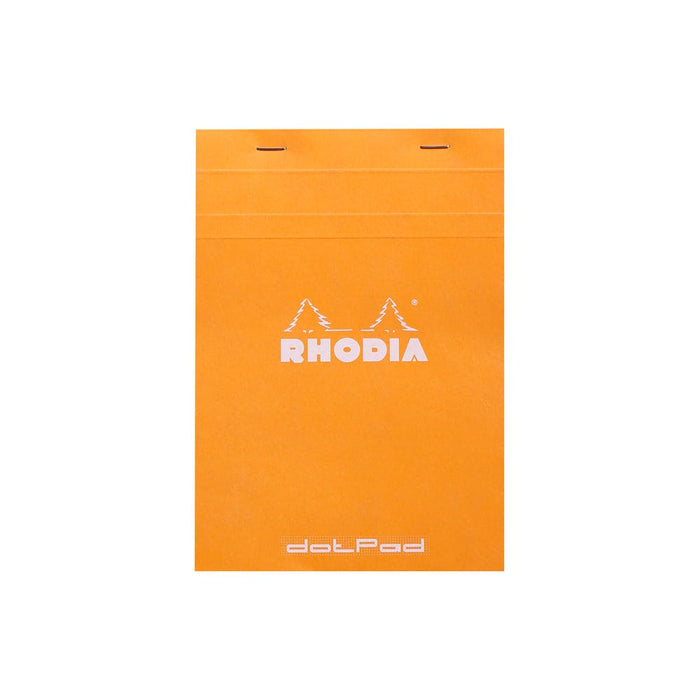 RHODIA Notepad Rhodia No. 16 Top Stapled Notepad A5 Dot Grid Orange