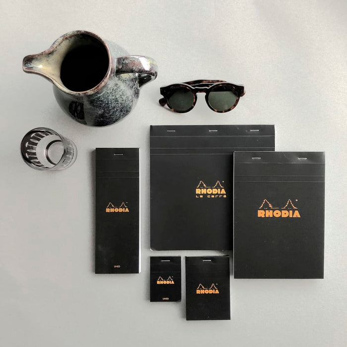 RHODIA Notepad Rhodia No. 18 Top Stapled Notepad A4 Blank Black
