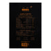 RHODIA Notepad Rhodia No. 18 Top Stapled Notepad A4 Blank Black