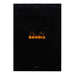 RHODIA Notepad Rhodia No. 18 Top Stapled Notepad A4 Blank Black