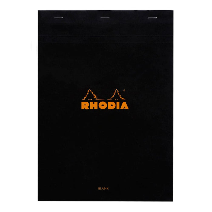 RHODIA Notepad Rhodia No. 18 Top Stapled Notepad A4 Blank Black