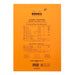 RHODIA Notepad Rhodia No. 18 Top Stapled Notepad A4 Blank Orange