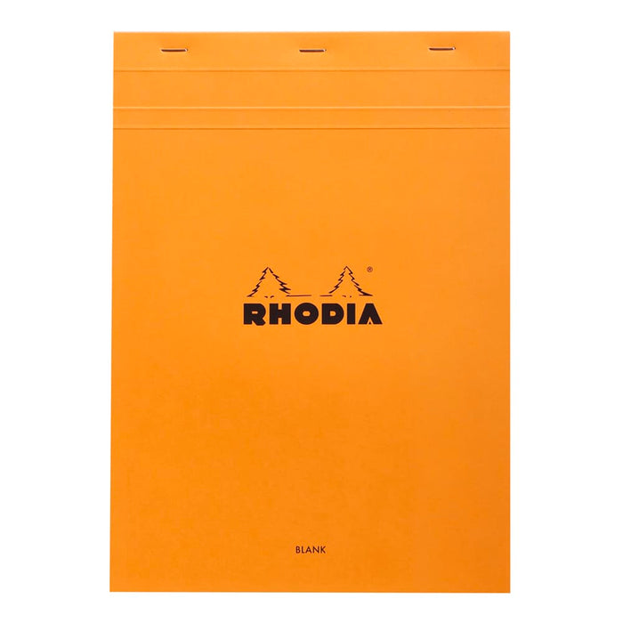 RHODIA Notepad Rhodia No. 18 Top Stapled Notepad A4 Blank Orange