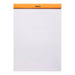 RHODIA Notepad Rhodia No. 18 Top Stapled Notepad A4 Blank Orange