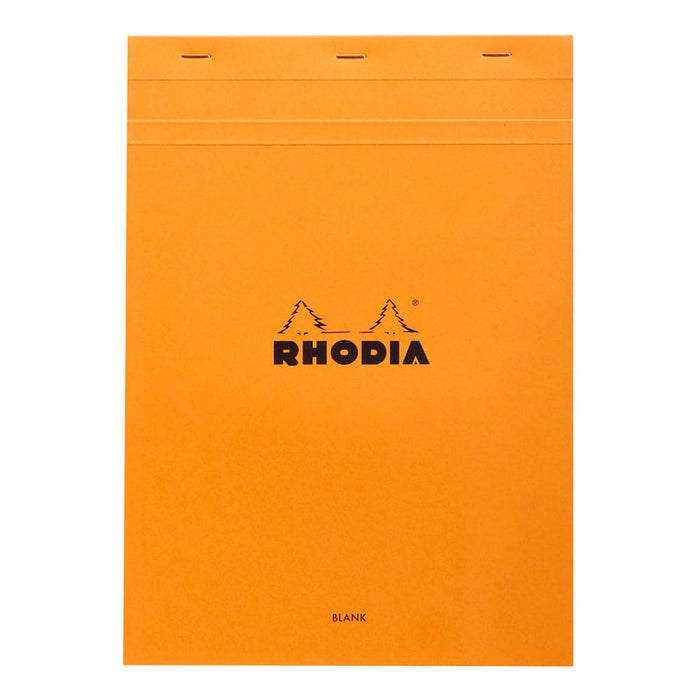 RHODIA Notepad Rhodia No. 18 Top Stapled Notepad A4 Blank Orange