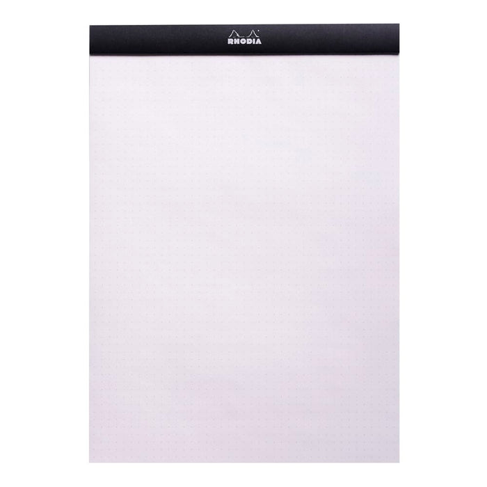 RHODIA Notepad Rhodia No. 18 Top Stapled Notepad A4 Dot Grid Black