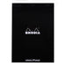 RHODIA Notepad Rhodia No. 18 Top Stapled Notepad A4 Dot Grid Black