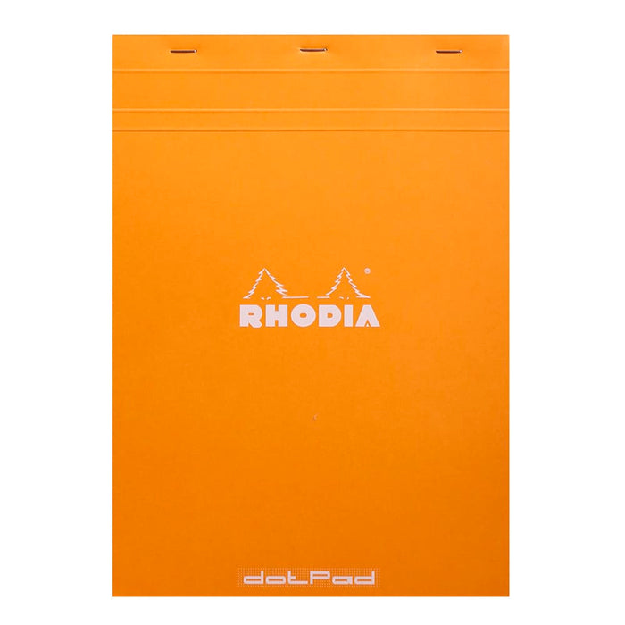 RHODIA Notepad Rhodia No. 18 Top Stapled Notepad A4 Dot Grid Orange