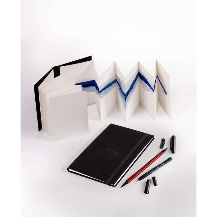 RHODIA Artbook Rhodia Touch Double Accordion Watercolour Book (Cold Pressed Paper) A6 Portrait