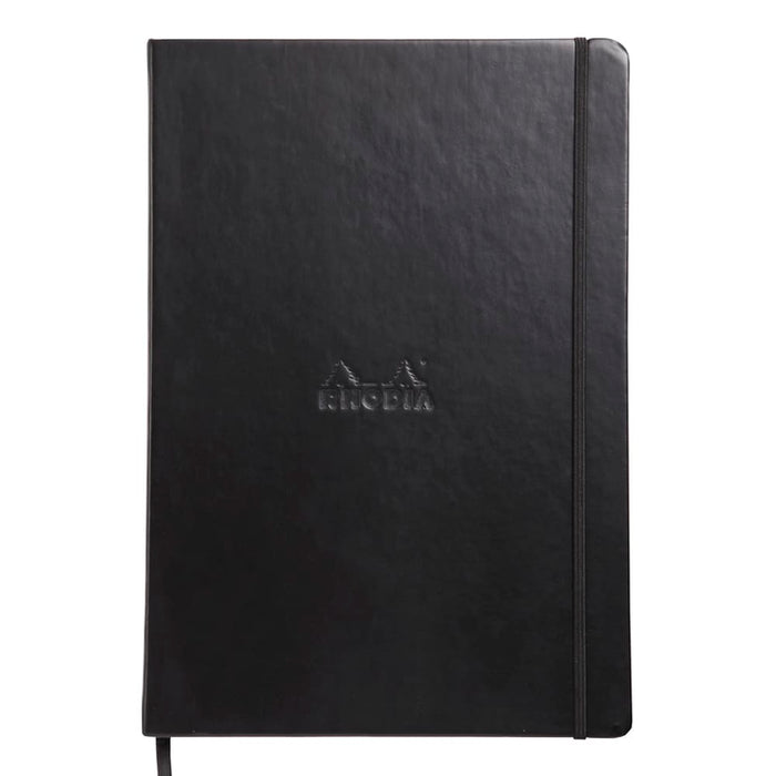 RHODIA Journal Rhodiarama Classic Hardcover Notebook A4 (Black Elastic) Dot Grid