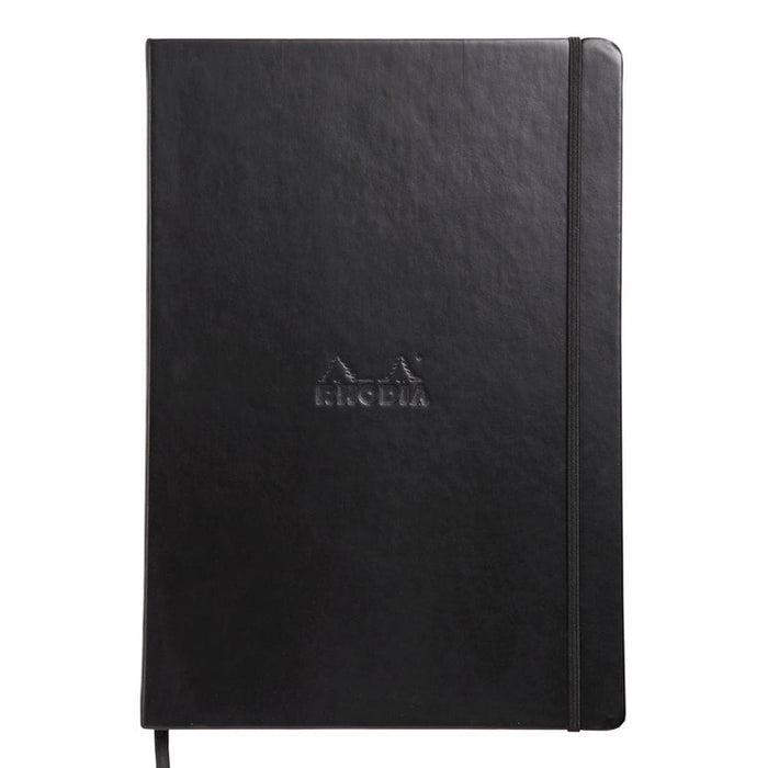 RHODIA Journal Rhodiarama Classic Hardcover Notebook A4 (Black Elastic) Dot Grid