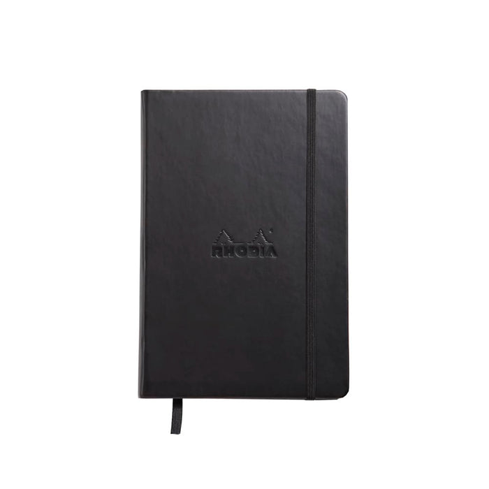 RHODIA Journal Rhodiarama Classic Hardcover Notebook A5 (Black Elastic) Blank