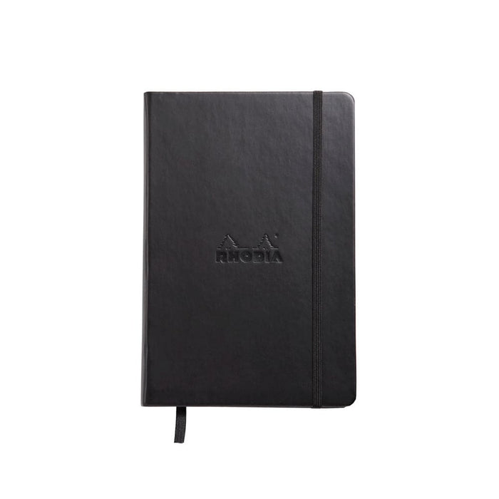 RHODIA Journal Rhodiarama Classic Hardcover Notebook A5 (Black Elastic) Blank