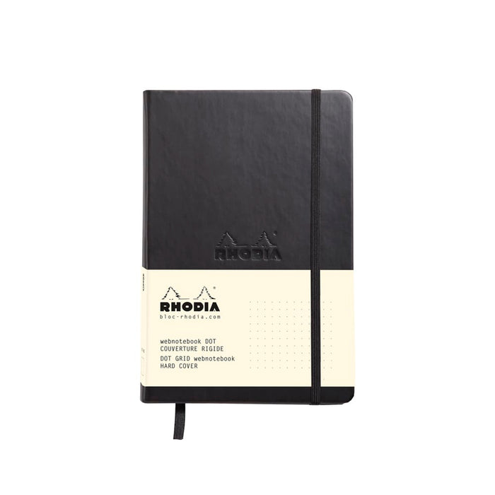 RHODIA Journal Rhodiarama Classic Hardcover Notebook A5 (Black Elastic) Dot Grid