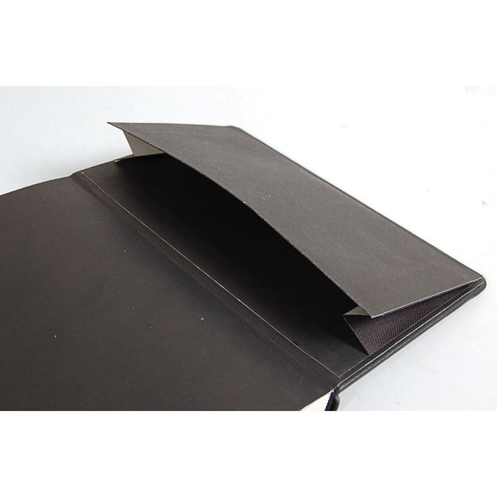 RHODIA Journal Rhodiarama Classic Hardcover Notebook Pocket (Black Elastic) Blank