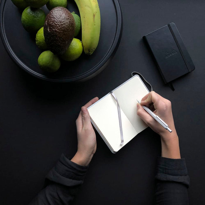 RHODIA Journal Rhodiarama Classic Hardcover Notebook Pocket (Black Elastic) Dot Grid