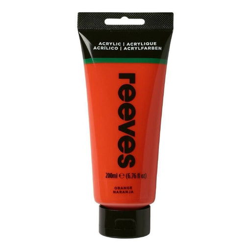 REEVES ACRYLICS NEW RVS Artists' Acrylic 200ml - Orange